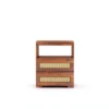 Royal sheesham bedside table with open shelf design - Image 5