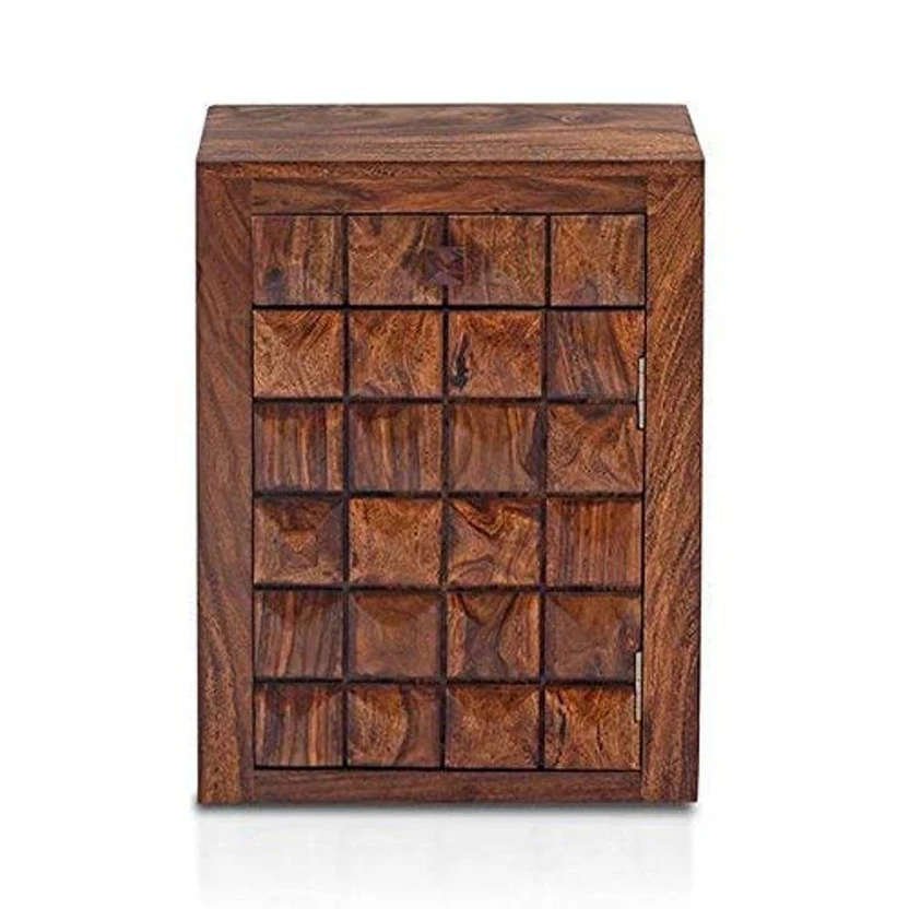 Royal sheesham luxury wooden bedside table India - Image 3