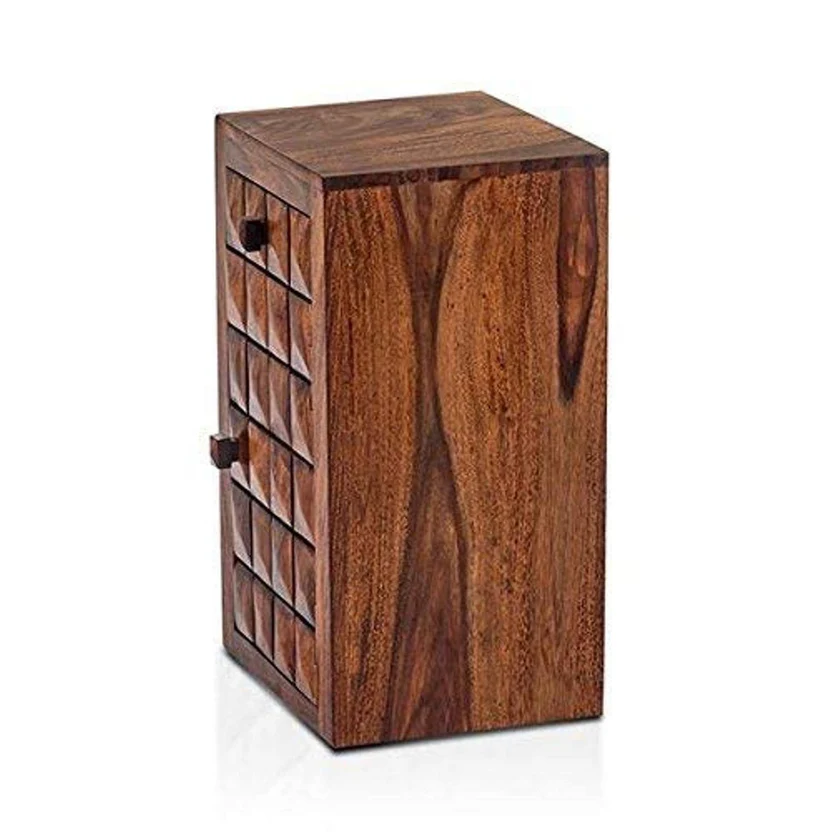 Royal sheesham luxury wooden bedside table India - Image 4