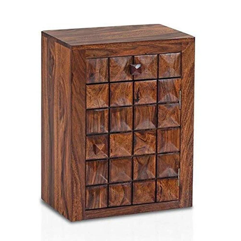 Royal sheesham luxury wooden bedside table India - Image 5