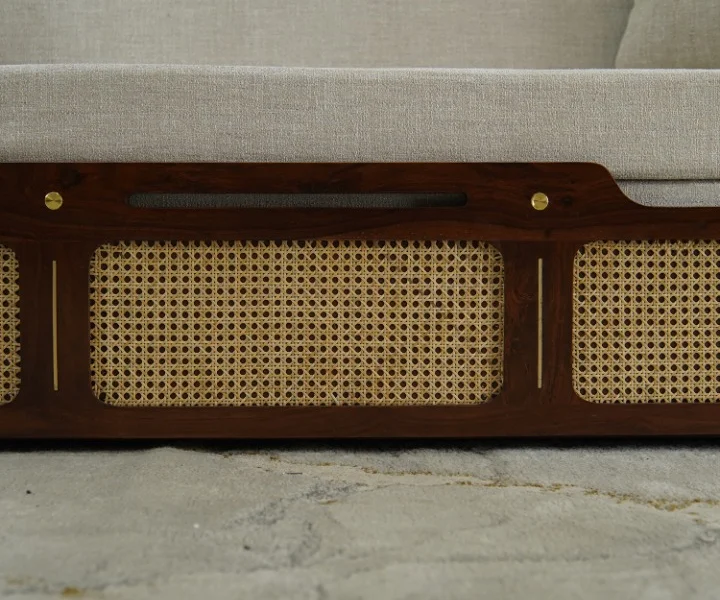 Royal sheesham affordable sofa cum bed with mattress - Image 2