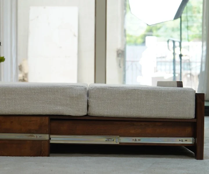 Royal sheesham affordable sofa cum bed with mattress - Image 3