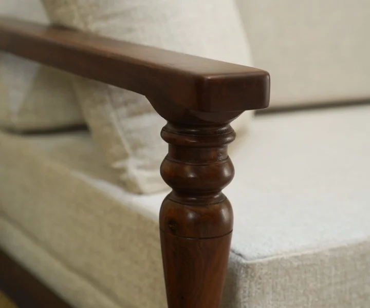 Royal sheesham affordable sofa cum bed with mattress - Image 4