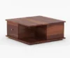 Classic Solid Sheesham Wood Coffee Table for Living Room - Image 3