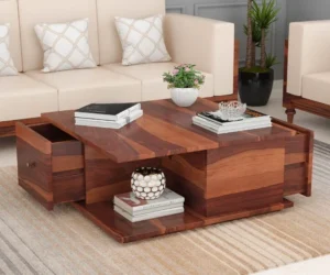 Solid Sheesham Wood Coffee Table for Living Room – Royal Sheesham Furniture