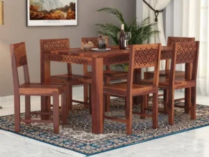 Classic Sheesham Wood Dining Table Set for Modern Homes