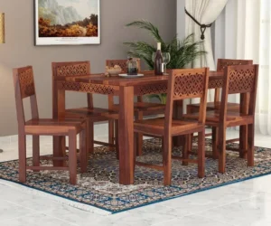 Classic Sheesham Wood Dining Table Set for Modern Homes
