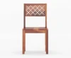 Classic Solid Sheesham Wood Dining Table Set with 6 Chairs - Image 5