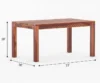 Classic Solid Sheesham Wood Dining Table Set with 6 Chairs - Image 10
