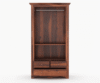 Compact Solid Wood 2 Door Wardrobe Royal Sheesham - Image 4