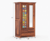 Compact Solid Wood 2 Door Wardrobe Royal Sheesham - Image 6