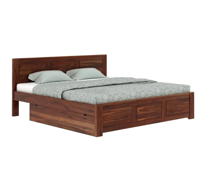 Contemporary Solid Wood Bed Royal Sheesham - Image 3