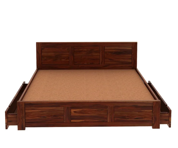 Contemporary Solid Wood Bed Royal Sheesham - Image 6