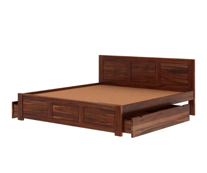 Contemporary Solid Wood Bed Royal Sheesham - Image 7