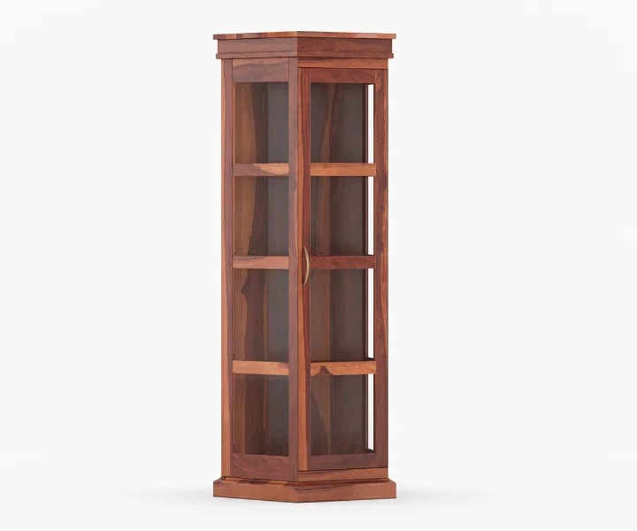 Contemporary Wooden Bookshelf Royal Sheesham - Image 3