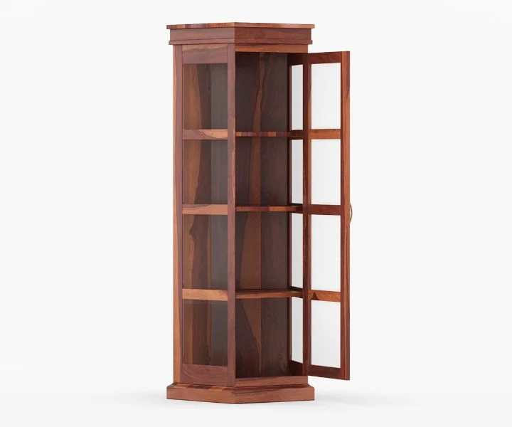 Contemporary Wooden Bookshelf Royal Sheesham - Image 7