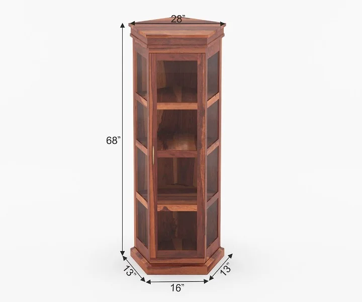 Contemporary Wooden Bookshelf Royal Sheesham - Image 8