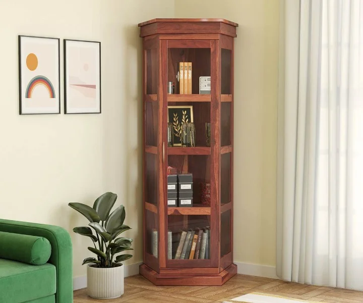 Contemporary Wooden Bookshelf Royal Sheesham