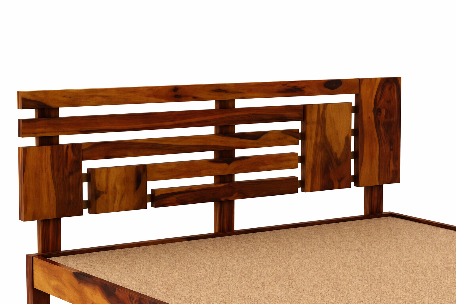 Designer Solid Sheesham Wood Bed Royal Sheesham - Image 6