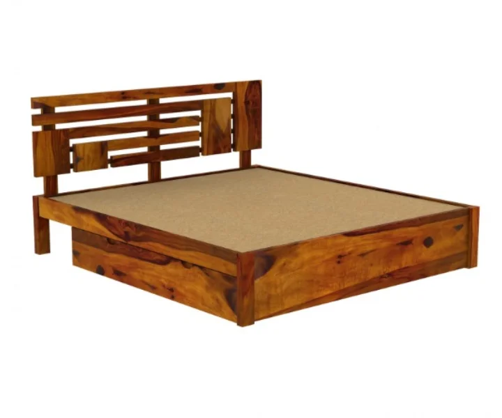Designer Solid Sheesham Wood Bed Royal Sheesham - Image 8