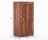 Elegant 2 Door Sheesham Wood Wardrobe Royal Sheesham - Image 4