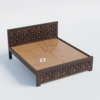 Elegant Sheesham Wood Storage Bed with Modern Headboard Design - Image 3