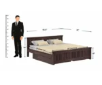 Heritage Solid Wood Bedroom Bed Royal Sheesham - Image 3