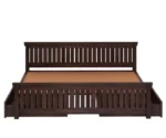 Heritage Solid Wood Bedroom Bed Royal Sheesham - Image 6