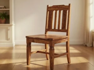 Luxury handcrafted sheesham wood chair Royal Sheesham solid wooden dining chair