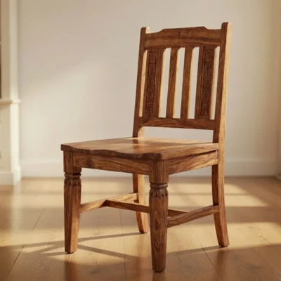 Luxury handcrafted sheesham wood chair Royal Sheesham solid wooden dining chair