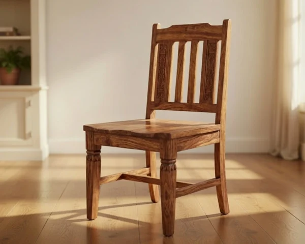 Luxury handcrafted sheesham wood chair Royal Sheesham solid wooden dining chair