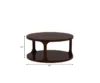 Luxury Handcrafted Sheesham Wood Coffee Table with Bottom Rack - Image 4