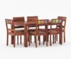 Luxury Royal Sheesham Wood 6 Seater Dining Table Set for Modern Homes - Image 3