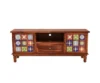 Modern Classic Sheesham Wood TV Cabinet with Open Shelves & Drawers - Image 5