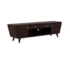 Modern Solid Sheesham Wood TV Cabinet with Center Shelves & Side Storage - Image 5