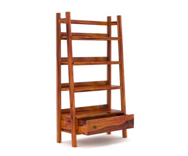 Modern Solid Wood Bookshelf Royal Sheesham - Image 3