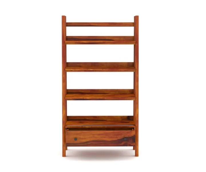 Modern Solid Wood Bookshelf Royal Sheesham - Image 4