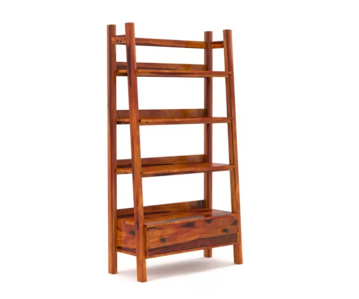Modern Solid Wood Bookshelf Royal Sheesham - Image 5