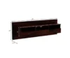 Norwick Sheesham Wood TV Console in Scratch Resistant Provincial Teak Finish - Image 5