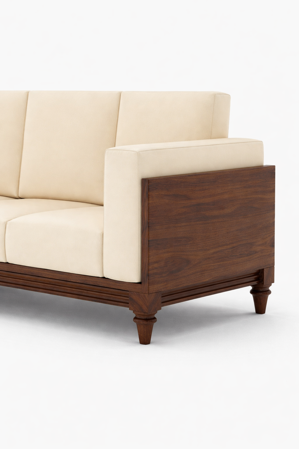 Royal Sheesham Elegant Solid Wood Living Room Sofa - Image 2