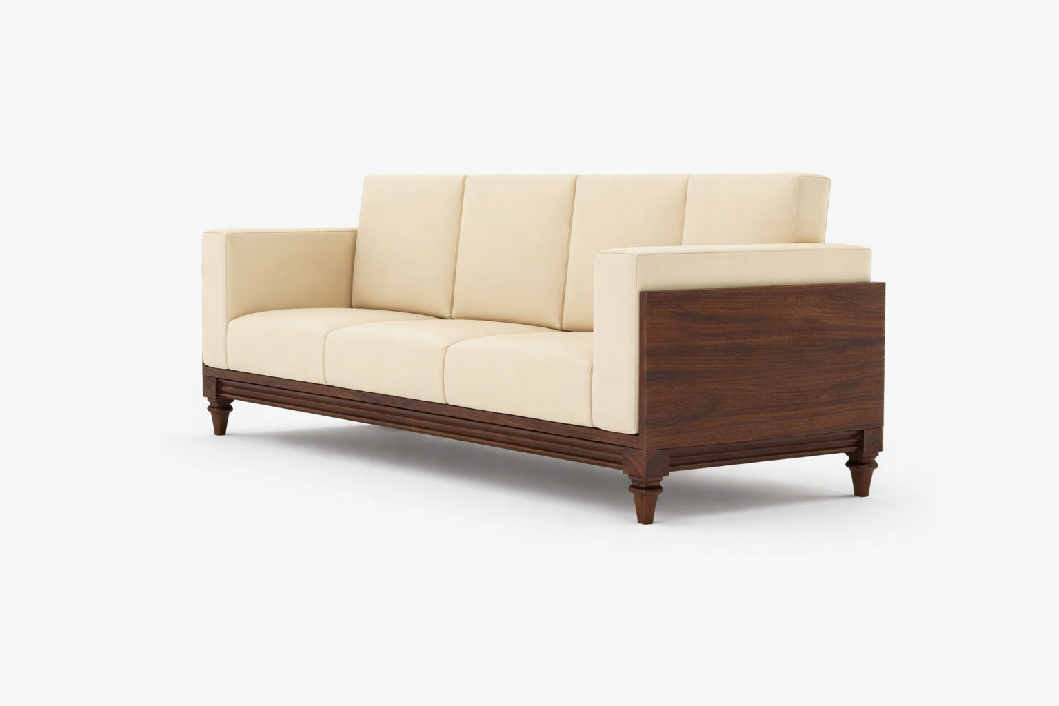Royal Sheesham Elegant Solid Wood Living Room Sofa - Image 3