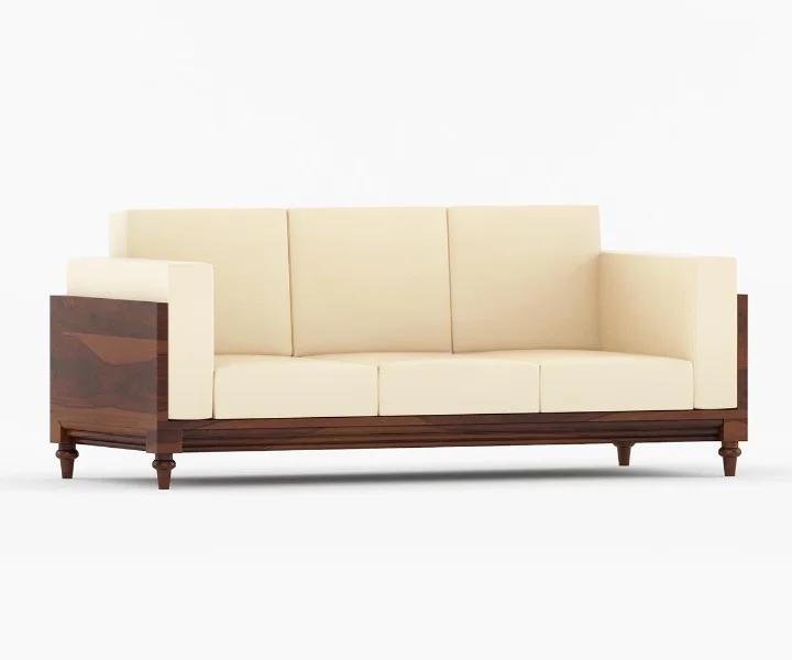 Royal Sheesham Elegant Solid Wood Living Room Sofa - Image 5