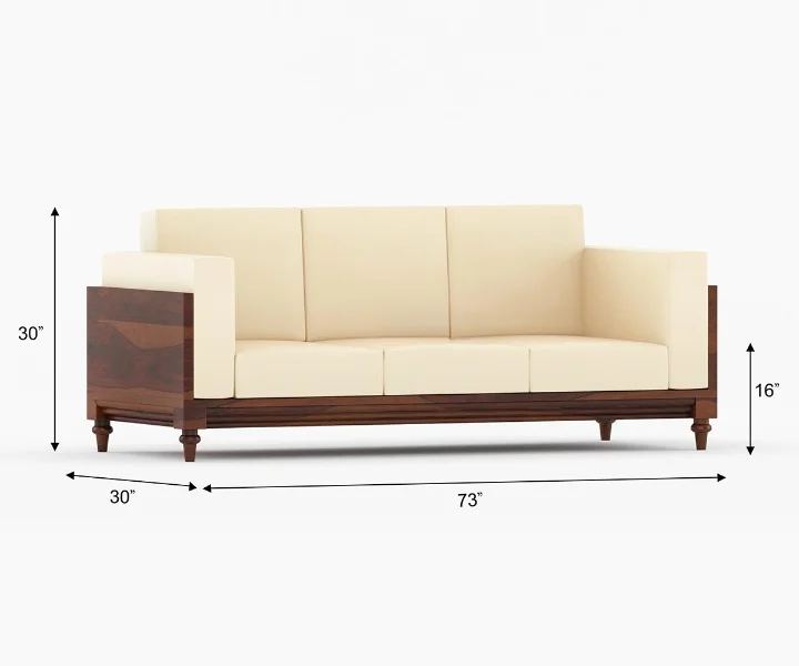 Royal Sheesham Elegant Solid Wood Living Room Sofa - Image 6