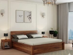Handmade Solid Sheesham Wood Bed Frame by Royal Sheesham