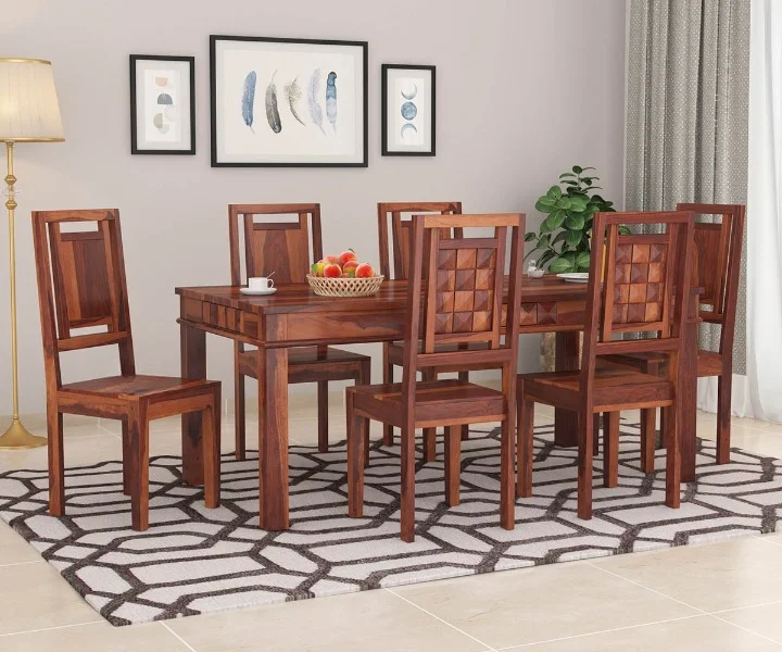 Royal Sheesham Heritage 6 Seater Dining Table