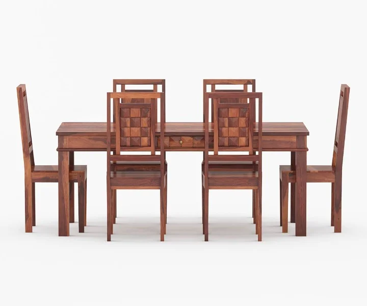 Royal Sheesham Heritage 6 Seater Dining Table - Image 3