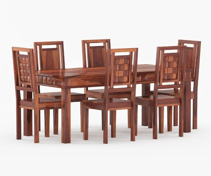 Royal Sheesham Heritage 6 Seater Dining Table - Image 4