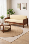 Royal Sheesham Luxury Solid Wood Living Room Sofa - Image 2