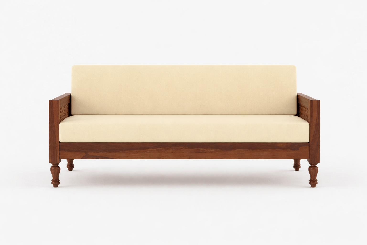Royal Sheesham Luxury Solid Wood Living Room Sofa - Image 3