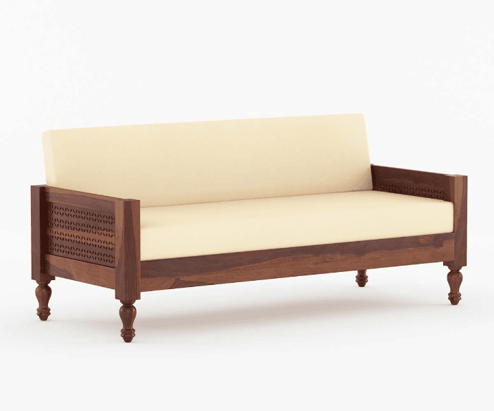 Royal Sheesham Luxury Solid Wood Living Room Sofa - Image 5